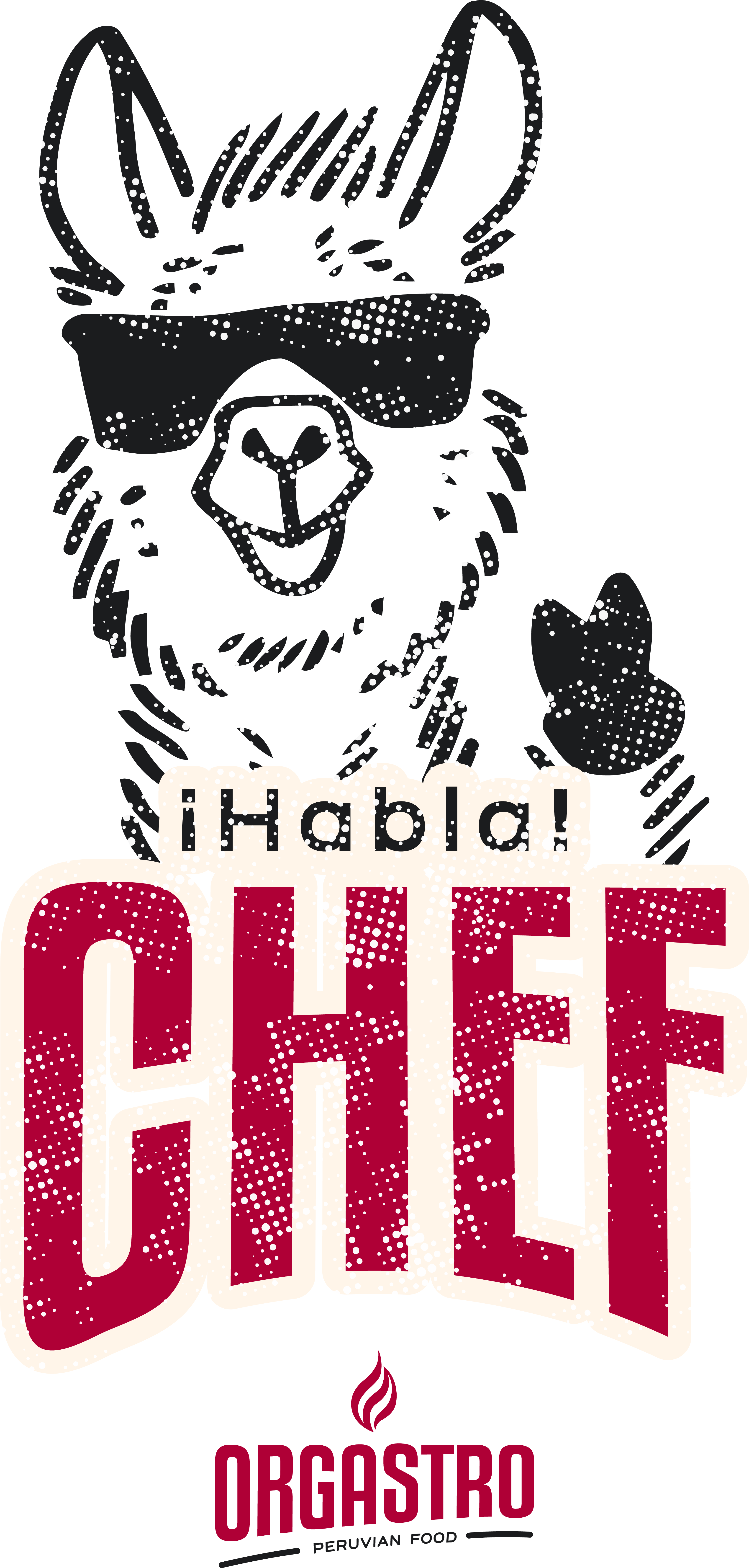 Pegatina "Habla chef" de Orgastro